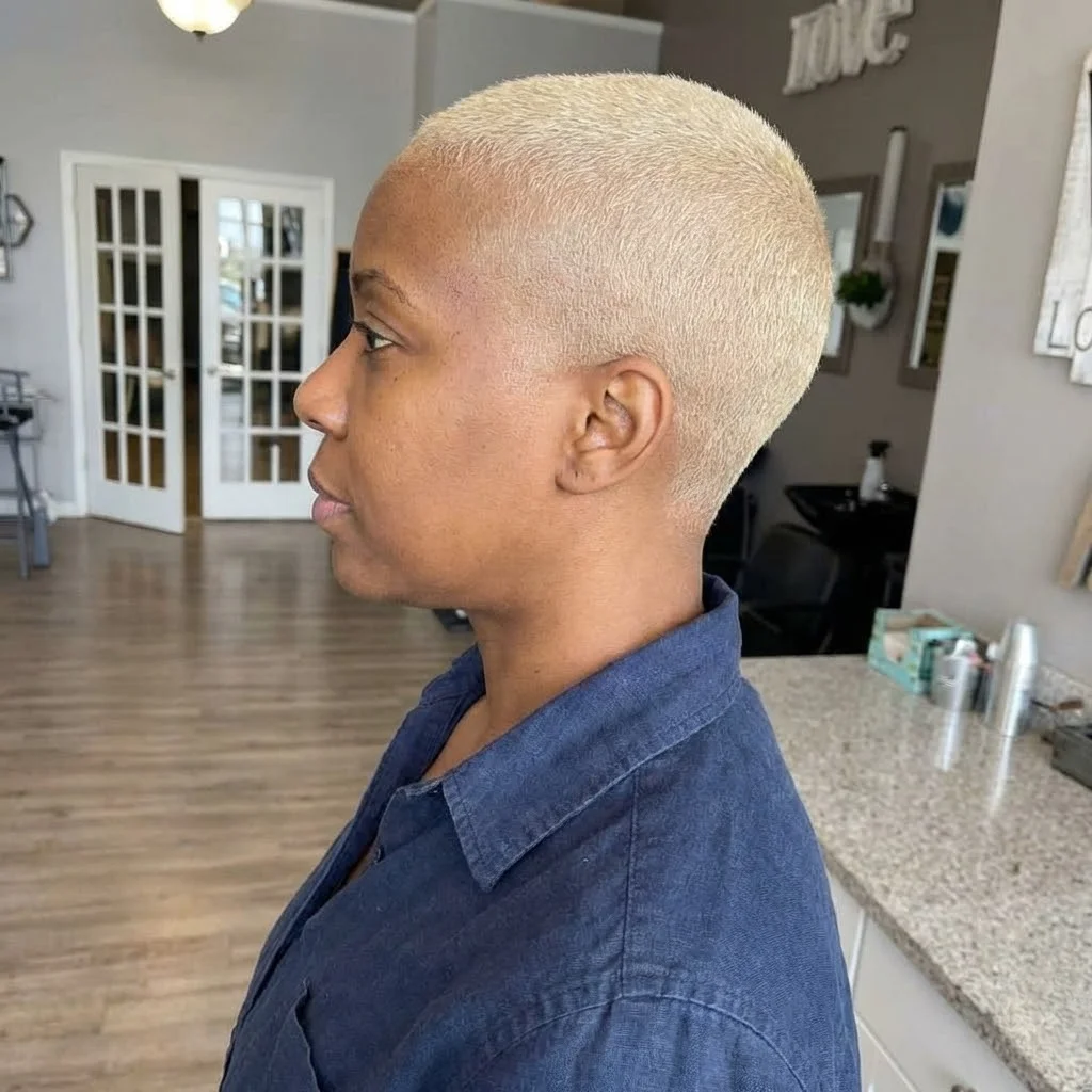 Fierce fade buzz cut style for women