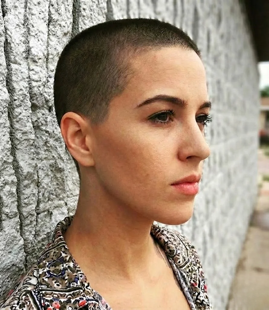 Shaved and fearless buzz cut style for women